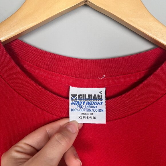 Gildan Heavy Weight Vintage Christmas Shirt I Said The Schmitt House Men's Sz XL - Picture 7 of 8